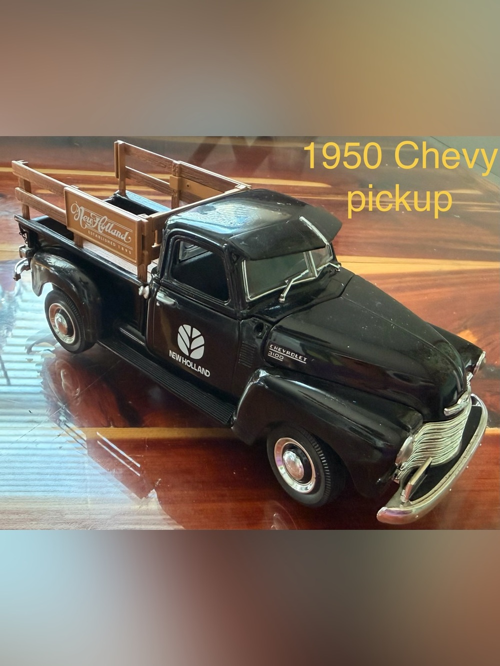 Black Chevrolet 3100 Collectible Truck Home Accent